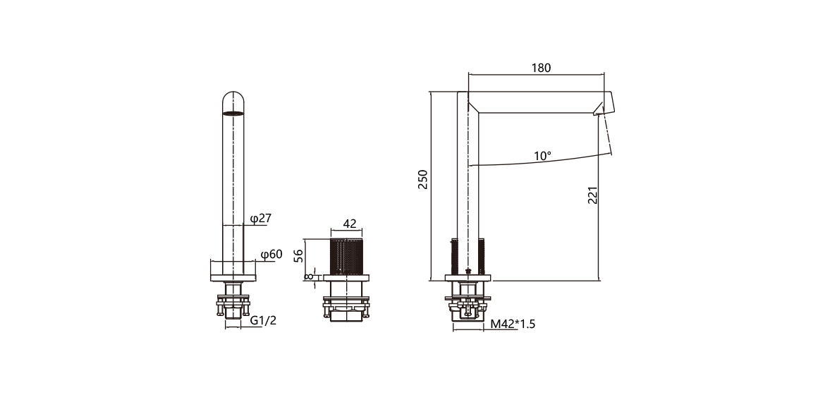 单把台式面盆龙头